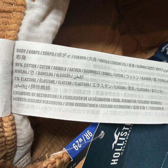 Hollister Pants Women's 9R Brown Corduroy High Rise Dad Pants - Picture 11 of 11